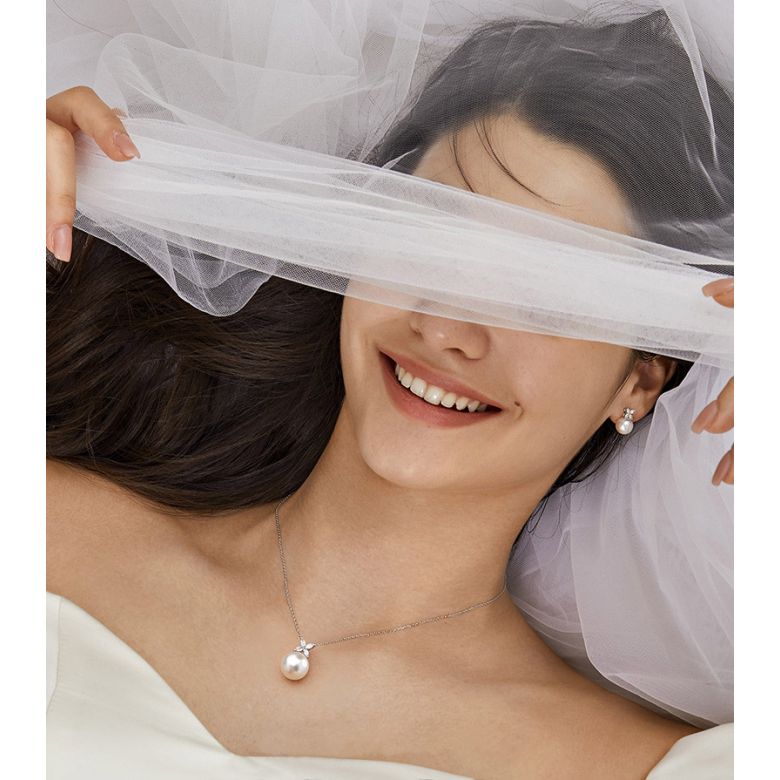 Parure Symphonie Nuptiale - Parure Oro Bianco & Perle Akoya - 2
