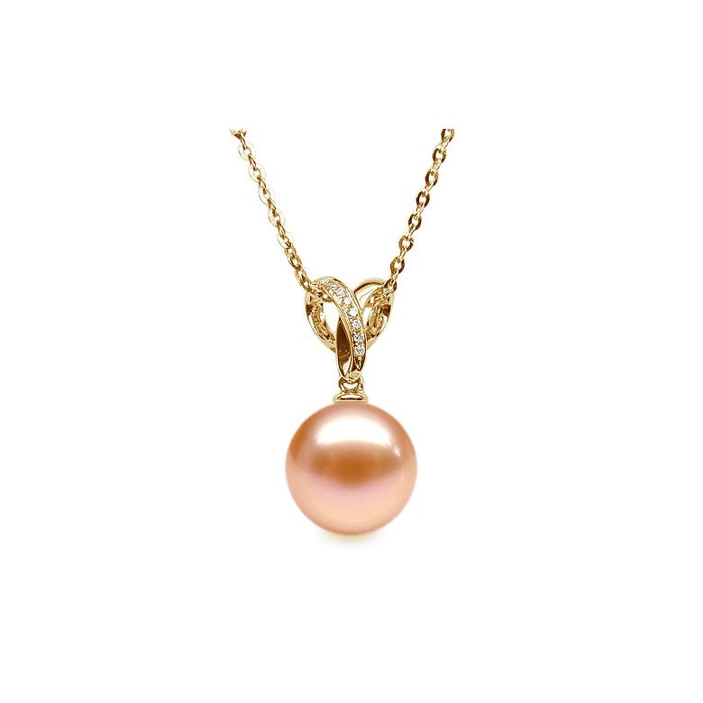 Ciondolo Jardin Secret - Oro Giallo, Diamanti e Perla d'Acqua Dolce - 9