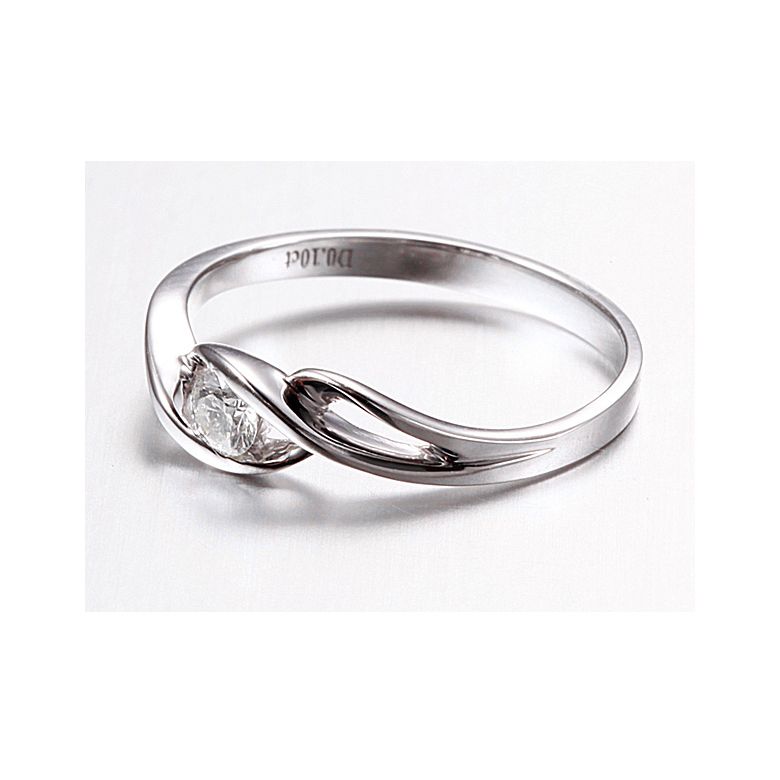 Anello di Fidanzamento Taylor - Oro Bianco & Diamante Solitario | Gemperles - 4