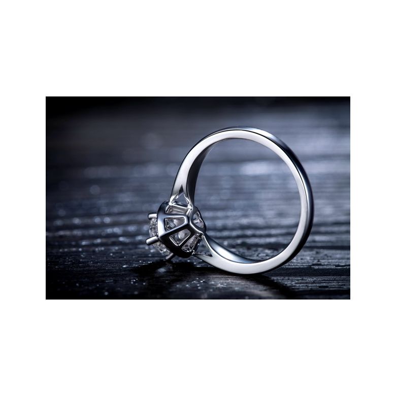 Anello Solitario Your Best Friend - Oro Bianco & Diamanti | Gemperles - 6